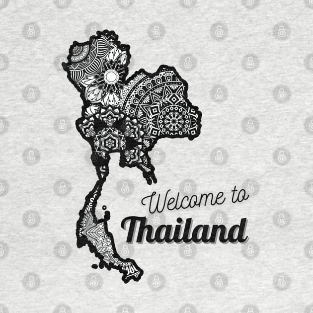 Welcome to Thailand classic Thailand map ,Brafdesign by Brafdesign